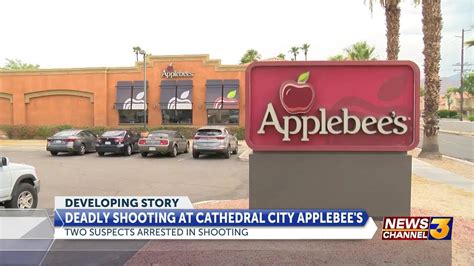 Applebee&x27;s (Cathedral City) is a highly-rated chain restaurant in Cathedral City known for its wings. . Cathedral city applebees shooting